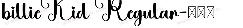 billieKid Regular字体转换
